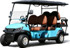 4+2 Seater Heavy-Duty Off-Road Utility Golf Buggy with Stable Chassis