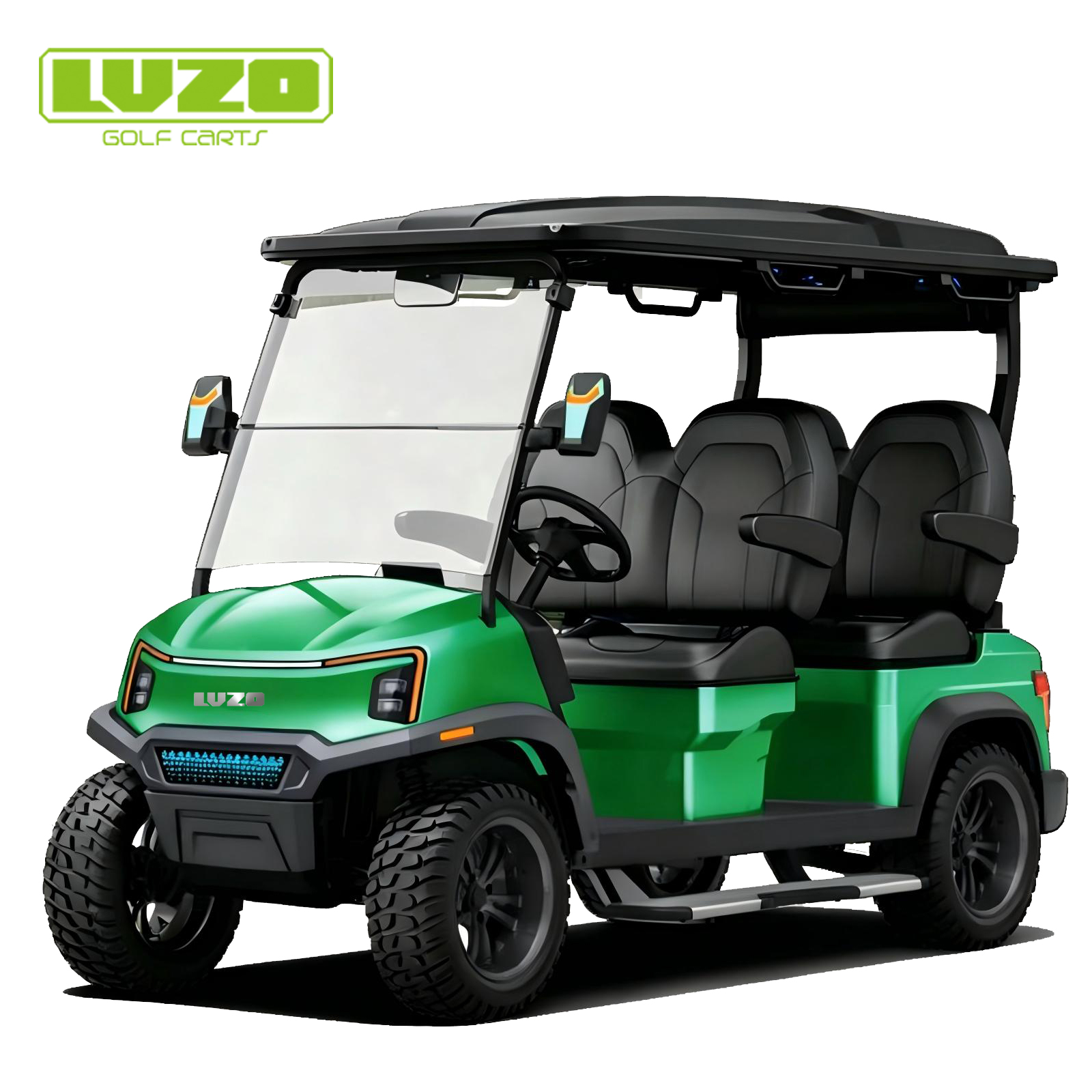 2026 NEW 4 forward facing golf cart with run-through LED lights
