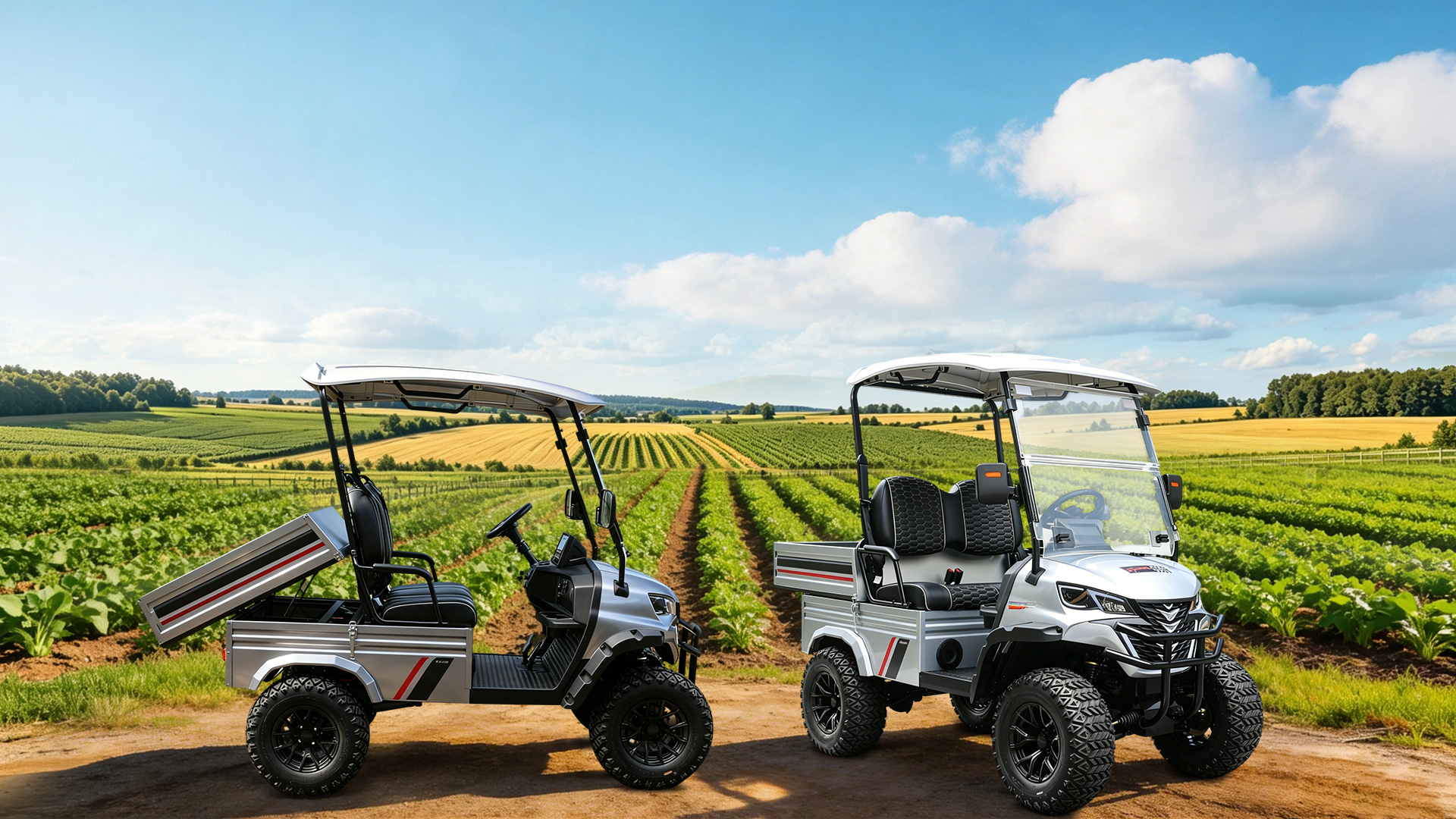 OEM ODM utility golf cart customization service for farms, ranches and cargo transport
